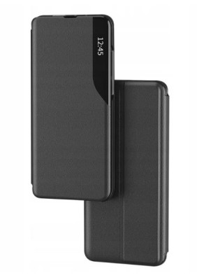   Луксозен кожен калъф тефтер ултра тънък SMART и стойка за Xiaomi Redmi Note 12 Pro 5G черен